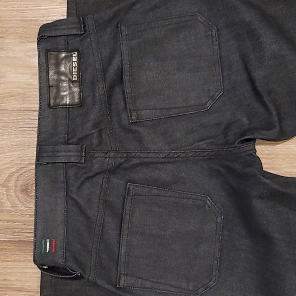 Diesel "Fluzi" Dark Denim Wide Leg Flare Jean's - Picture 9 of 9